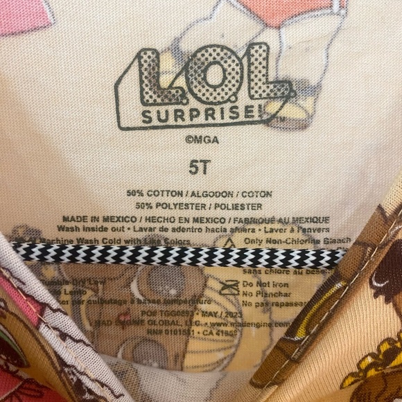 💚Little Girls' Summer or Spring Colorful T-Shirt Dress for Casual Outings - 5T - Picture 4 of 5